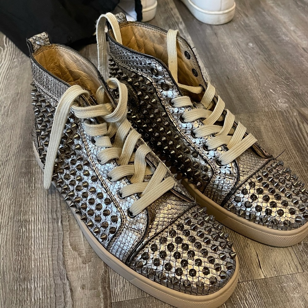 CHRISTIAN LOUBITONS HIGHTOP SNEAKERS